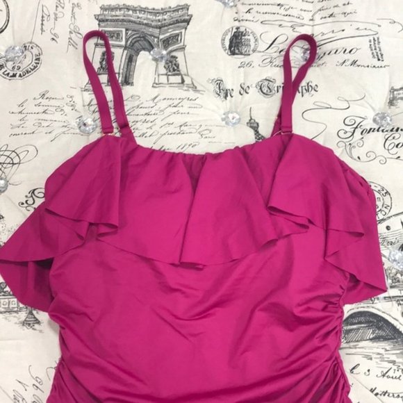 La Blanca Swimwear Off the Shoulder One-Piece Swimsuit - Picture 5 of 7